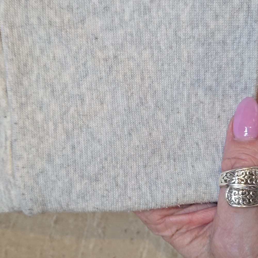 Fabletics Light Heather Gray Mock Neck Sweatshirt - Picture 5 of 9